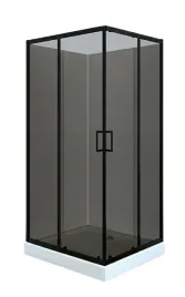 kabina-prysznicowa-prostokatna-100x70-czarna-brodzik-syfon-szklo-dymione