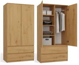 szafa-garderoba-ss-90-malwa-2-drzwi-2-szuflady-dab-artisan-90-cm