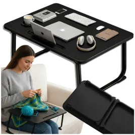 biurko-mobilne-komputerowe-stolik-na-laptopa-tablet-czarne-skladane-male