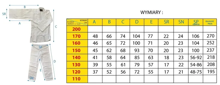 kimono-enero-judo-150cm-stan-nowy