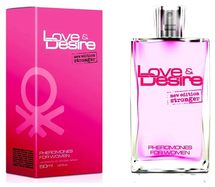 LOVE DESIRE DAMSKIE PERFUMY Z FEROMONAMI FEROMONY 50ML UWODZENIE