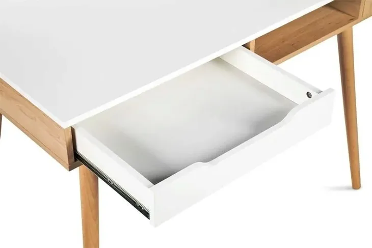 biurko-skandynawskie-z-szuflada-nowoczesne-biale-buk-organizer-sofie