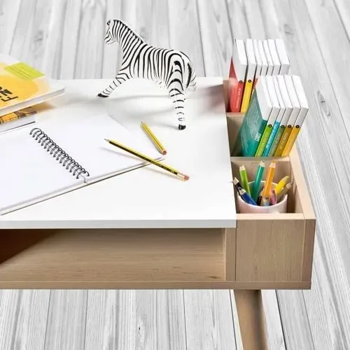 biurko-skandynawskie-z-szuflada-nowoczesne-biale-buk-organizer-sofie