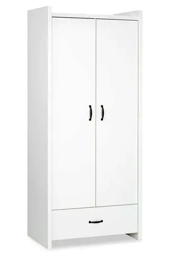 szafa-dwudrzwiowa-z-szuflada-z-drazkiem-z-polkami-wymiary-190x84-cm-biel