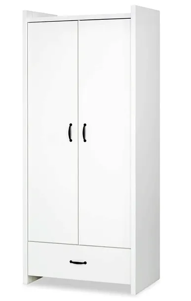 szafa-dwudrzwiowa-z-szuflada-z-drazkiem-z-polkami-wymiary-190x84-cm-biel