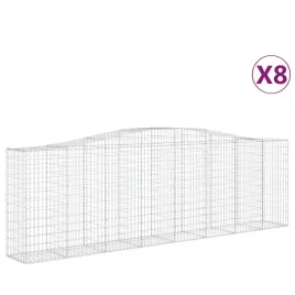kosze-gabionowe-8-szt-400x50x120-140-cm-galwanizowane-zelazo