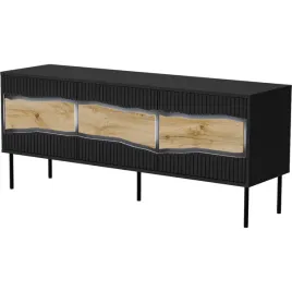 komoda-rtv-conte-150-3d-czarny-dab-wotan
