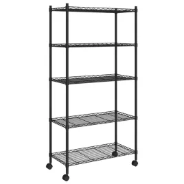 regal-druciany-na-kolkach-z-5-polkami-czarny-75x35x155-cm