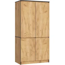 szafa-do-pokoju-dziecka-90-cm-garderoba-4-drzwi-4-polki-pojemna-dab-craft