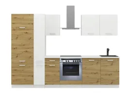 meble-do-kuchni-zestaw-mebli-kuchennych-maly-aneks-bialy-dab-artisan-290-cm
