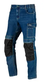 spodnie-robocze-jeansowe-meskie-slim-wzmacniane-280g-niebieskie-lahti-pro-l