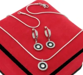 komplet-srebrny-zmijka-czarne-oczko-zirconia-stal-316-l