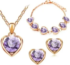 komplet-zlotej-bizuterii-damskiej-liliowe-serca-pozlacane-serduszka