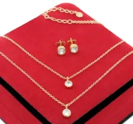 komplet-zloty-2-cz-zirconia-double-stal-chirurgiczna