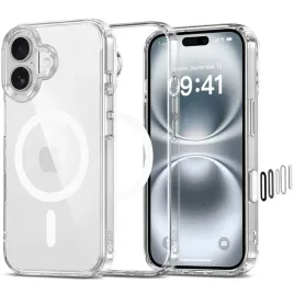etui-tech-protect-flexair-hybrid-cc-magsafe-iphone-16-clear