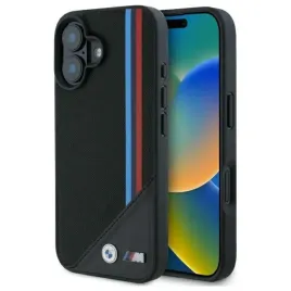 bmw-bmhmp16s23putrk-iphone-16-6-1-czarny-black-hardcase-m-meshed-tricolor-s