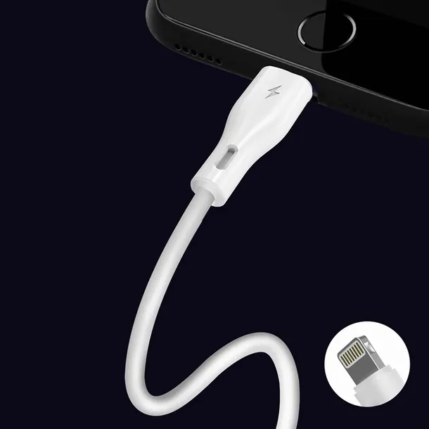 kabel-dudao-l2l-usb-a-lightning-3a-2m-bialy-certyfikat-ce
