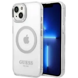 etui-guess-metal-outline-magsafe-na-iphone-14-plus-srebrne