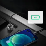 ladowarka-samochodowa-ugreen-cd130-usb-a-usb-c-30w-szara-kolor-szary