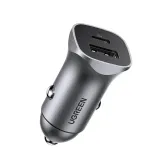 ladowarka-samochodowa-ugreen-cd130-usb-a-usb-c-30w-szara-certyfikat-ce