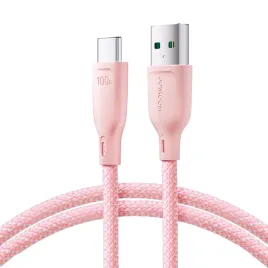 kabel-joyroom-multi-color-series-s-a34-usb-a-usb-c-100w-1m-rozowy