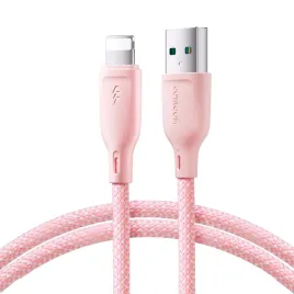 kabel-joyroom-multi-color-series-s-a34-usb-a-lightning-3a-1m-rozowy