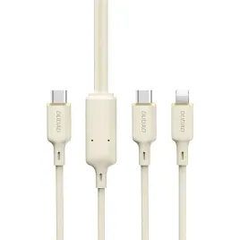 kabel-2w1-dudao-l7sf-usb-c-usb-c-lightning-100w-1-2m-bezowy