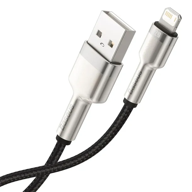 kabel-baseus-cafule-series-metal-data-usb-a-lightning-2-4a-1m-czarny-kolor-czarny