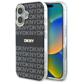 dkny-dkhmp16shrhsek-iphone-16-6-1-czarny-black-hardcase-repeat-textu