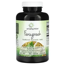 amazing-india-fenugreek-610-mg-180-veggie-capsules