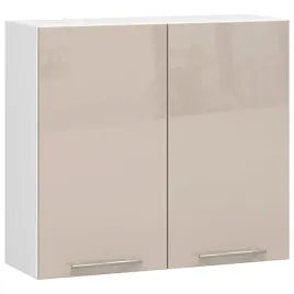 kuchenna-szafka-wiszaca-80-cm-klasyczna-biala-front-cappuccino-polysk-polki