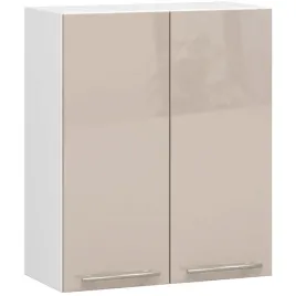 wiszaca-szafka-do-kuchni-biala-front-cappuccino-polysk-60cm-klasyczna