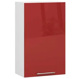 standardowa-szafka-do-kuchni-wiszaca-50cm-biala-front-czerwony-polysk-polki