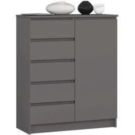 pojemna-komoda-do-salonu-80-cm-szafka-jednodrzwiowa-5-szuflad-grafit-szary