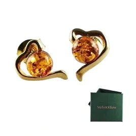 kolczyki-pozlacane-z-bursztynem-srebro-925-braz-wkretki-sztyfty-serca