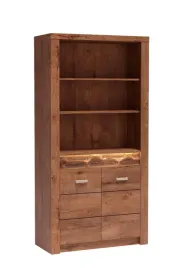 klasyczny-duzy-regal-velaro-96cm-salon-biuro-polki-jesion-jasny
