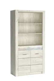 klasyczny-duzy-regal-velaro-96cm-salon-biuro-polki-kraft-bialy