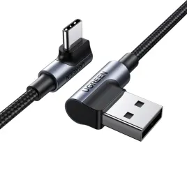 ugreen-kabel-katowy-90-usb-c-usb-2-0-480mb-s-3a-3m-czarny-us176