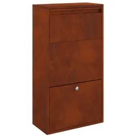 skrzynka-na-paczki-ze-stali-corten-zamek-cam-44x22x82-cm-brazowa