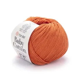 wloczka-yarnart-baby-cotton-421-pomaranczowy-50gr-165m-50percent-bawelna-50percent