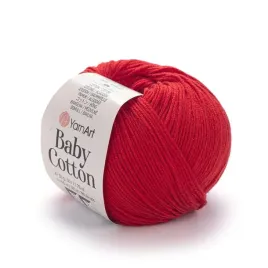wloczka-yarnart-baby-cotton-426-czerwony-50gr-165m-50percent-bawelna-50percent-akryl