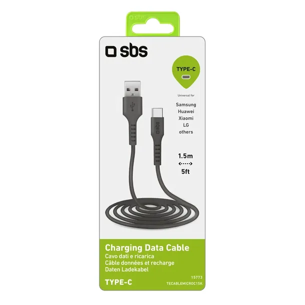 kabel-sbs-tecablemicroc15k-usb-a-usb-c-15m-czarny-kolor-czarny