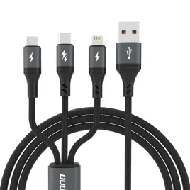kabel-dudao-l3e-3-w-1-60w-microusb-usb-c-lightning-12m-czarna