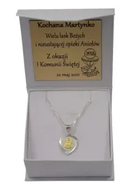 lancuszek-srebrny-wenecjana-z-medalikiem-zloconym-serduszko-grawer-gratis