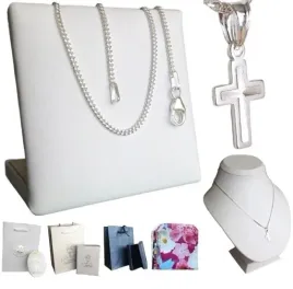 lancuszek-srebrny-z-zawieszka-krzyzyk-srebrny