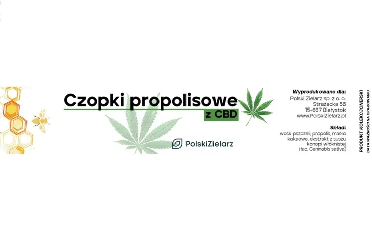 NATURALNE Czopki Propolisowe z CBD Polski Zielarz