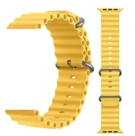 pasek-ocean-loop-do-apple-watch-49-45-44-mm-zolty