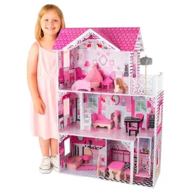 drewniany-domek-dla-lalek-lola-zabawka-dla-dzieci-rozowa-balkon-akcesoria