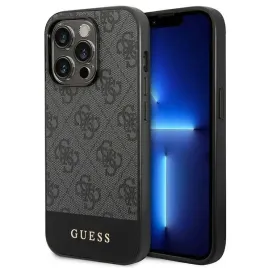 guess-guhcp14xg4glgr-iphone-14-pro-max-67-szary-grey-hard-case-4g-stripe