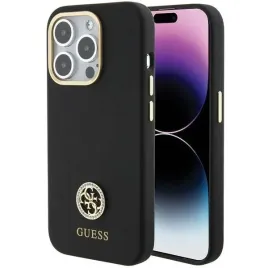guess-guhcp15lm4dgpk-iphone-15-pro-6-1-czarny-black-hardcase-silicone-logo